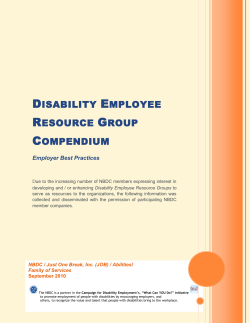 Disability Employee Resource Group Compendium