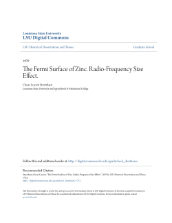 The Fermi Surface of Zinc. Radio