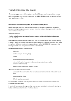 Tooth Grinding and Biteguards - Avondale House Dental Surgery