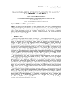 modeling of rarefied hypersonic flows using the