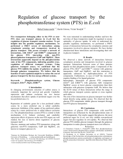 (PTS) in E.coli - q