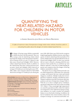 Quantifying the heat-related hazard for children in