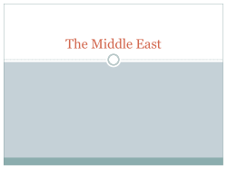 6 Themes of the Middle East