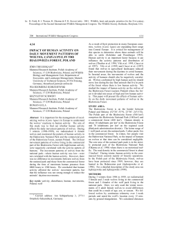 4.14 impact of human activity on daily movement patterns of wolves