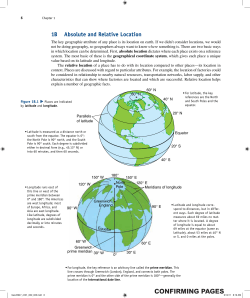 characteristics that can show where factories are located and which