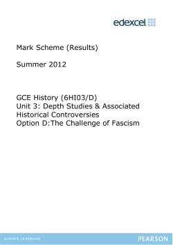 Mark scheme - Edexcel