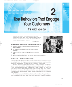 Use Behaviors That Engage Your Customers