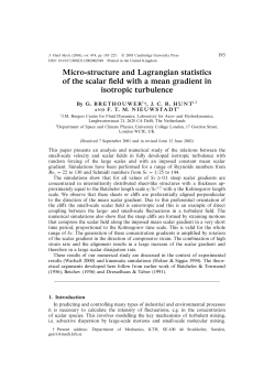 Micro-structure and Lagrangian statistics of the scalar field with a