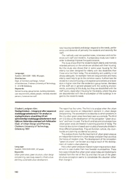 Language: Swedish, ISSN 0281-1685, 96 pages. Distribution: Dept