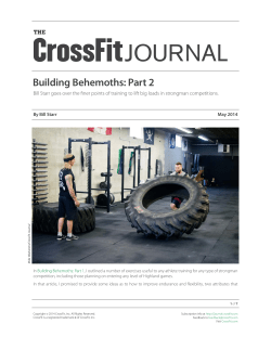 journal - CrossFit