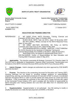 NORTH ATLANTIC TREATY ORGANISATION