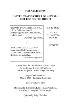 Ninth Circuit Opinion on yoga copyrights