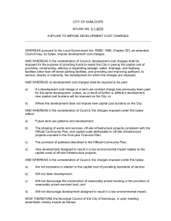 CITY OF KAMLOOPS BYLAW NO. 48