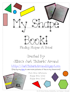 At Home Shape Book