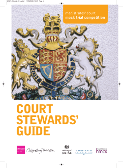 court stewards` guide - Citizenship Foundation