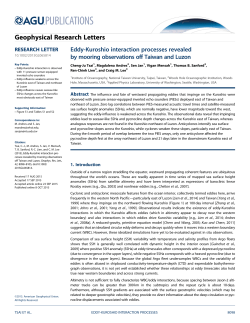 Eddy-Kuroshio interaction processes revealed by mooring