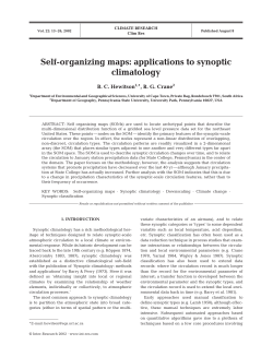 Self-organizing maps: applications to synoptic climatology