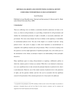 Iseult Honohan Published in Legal Republicanism: National and