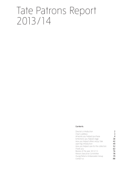 Tate Patrons annual report 2013&ndash;14