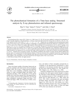 The photochemical formation of a Titan haze analog. Structural