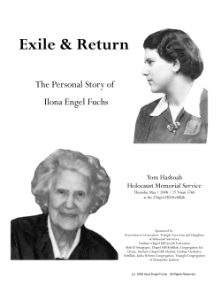 fuchs-speech - Kehillah Synagogue