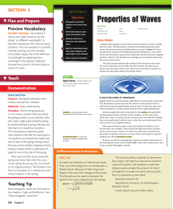 Properties of Waves