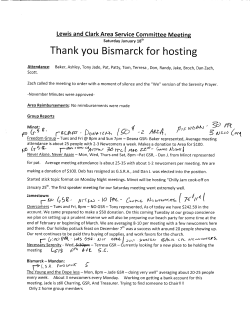 Thank you Bismarck for hosting