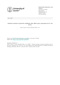 Assisted curation of growth conditions that affect gene expression in