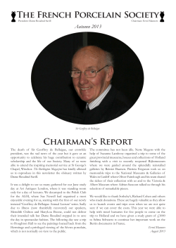 Autumn 2013 - french porcelain society