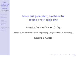 Some cut-generating functions for second