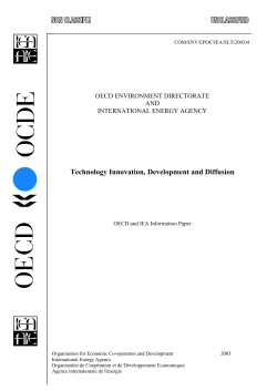 Technology Innovation, Development and Diffusion