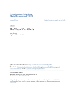 - Digital Commons @ VCCS