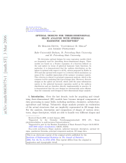 Optimal designs for three-dimensional shape analysis with spherical