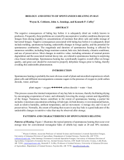BIOLOGY AND EFFECTS OF SPONTANEOUS HEATING IN HAY