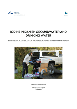 iodine in danish groundwater and drinking water