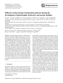 Different carbon isotope fractionation patterns during the