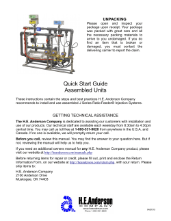 Assembled Unit Ratio:Feeder&reg; Quick Start Guide