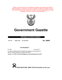 General Intelligence Laws Amendment Act