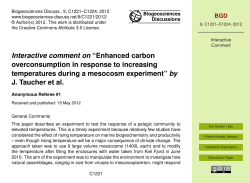Interactive comment on &ldquo;Enhanced carbon overconsumption in
