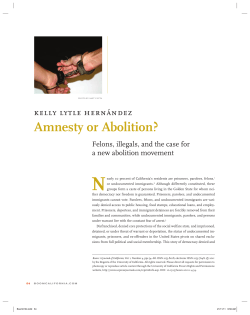Amnesty or Abolition? - UCLA Department of History