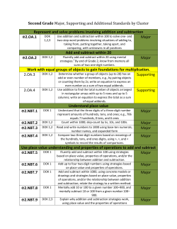 2nd Standards with DOK