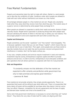 Free Market Fundamentals - Everything