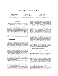 Towards Practical Oblivious RAM