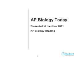 AP Biology - The College Board