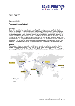 fact sheet - Panalpina