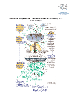 New Vision for Agriculture Transformation Leaders Workshop 2015