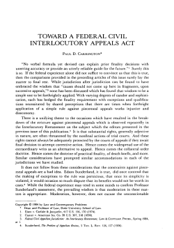 Toward a Federal Civil Interlocutory Appeals Act