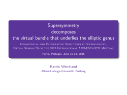 Supersymmetry decomposes the virtual bundle that underlies the
