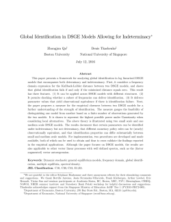 Global Identification in DSGE Models Allowing for Indeterminacy"