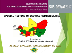 AFRICAN CIVIL AVIATION COMMISSION (AFCAC)
